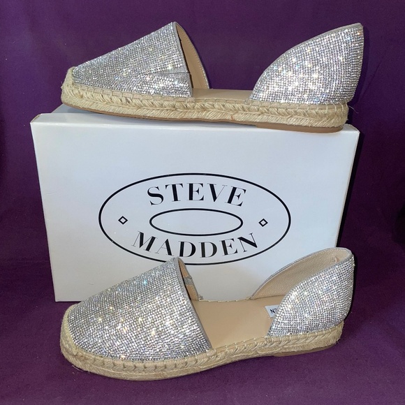 Steve Madden Shoes - Bling STEVE MADDEN Amethyst Rhinestones Espadrilles NEW with Box, Size 11